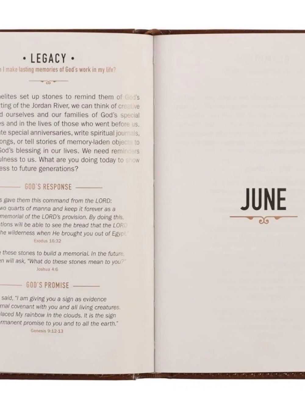 One Minute With God For Men Leather Devotional - Brown - Picture 4 of 4